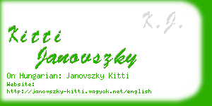 kitti janovszky business card